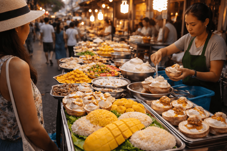 Best Thai Desserts and Sweet Street Snacks in Bangkok for First-Time Visitors