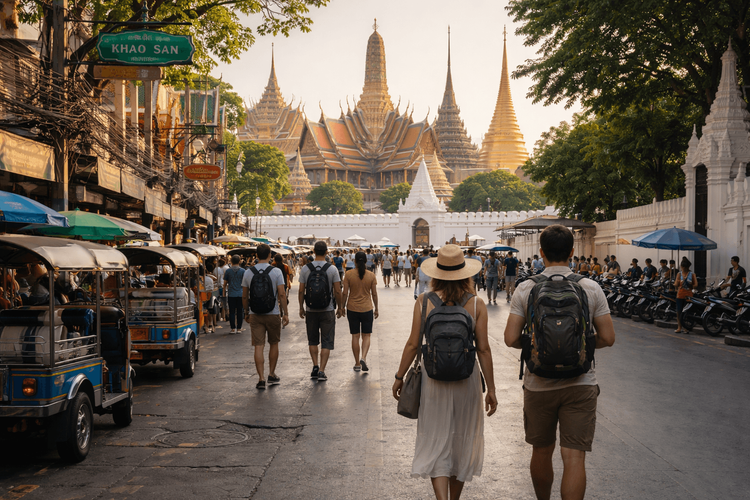 Grand Palace and Wat Pho in One Morning from Khao San Road: Best Order, Tickets, and Transit