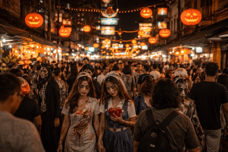 Halloween on Khao San Road