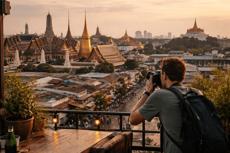 How to Photograph Wat Pho, the Grand Palace, and Golden Mount from Khao San Road: Best Angles, Light, and Photo Stops