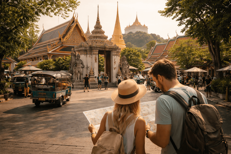 How to Visit Wat Pho, the Grand Palace, and Golden Mount in the Right Order from Khao San Road