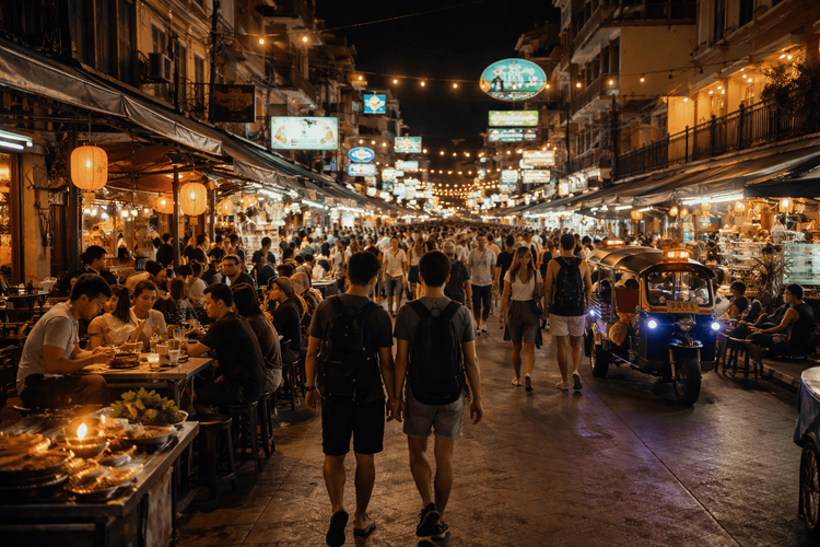 Khao San Road After Dark: What to Expect at Night