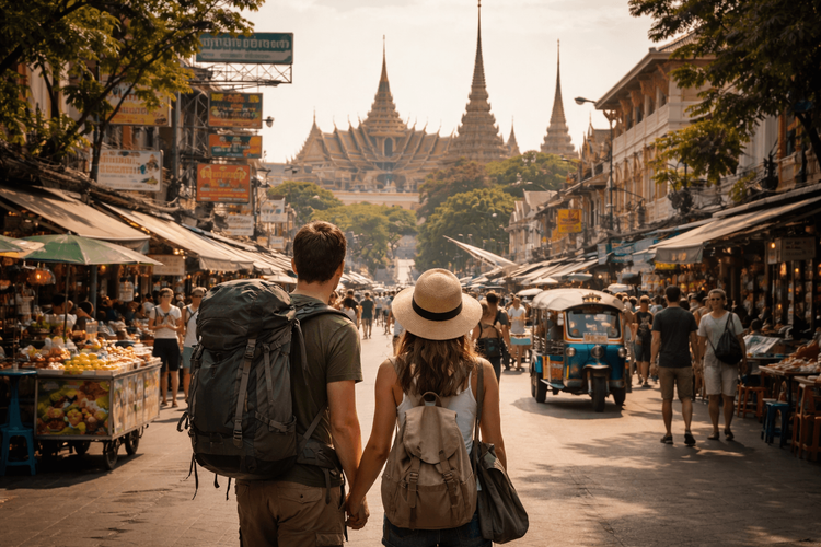 Khao San Road to Wat Pho, the Grand Palace, and Golden Mount: The Best Temple Day Route