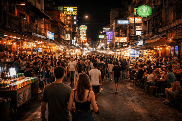 Party Streets in Bangkok: Khao San Road, RCA, Sukhumvit & Where to Go at Night