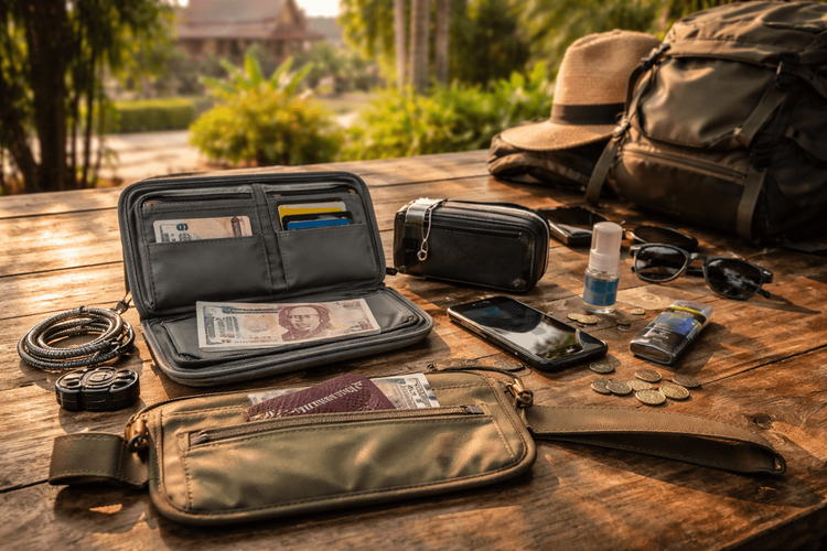 Thailand Backpacker Packing List for Carrying Cash, Cards, and Travel Security
