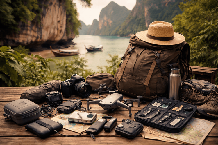 Thailand Packing List for Backpackers Carrying a Drone or Action Camera