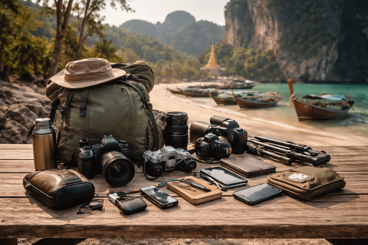 Thailand Packing List for Backpackers Carrying Cameras and Travel Gear
