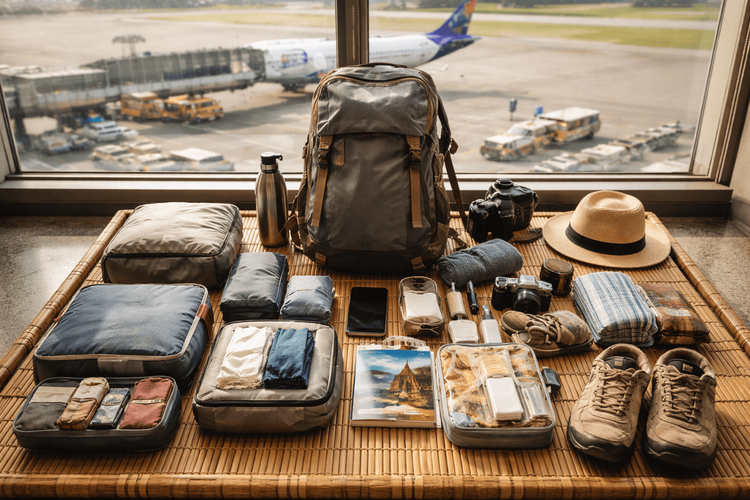 Thailand Packing List for Backpackers in Domestic Flights and Baggage-Strict Travel