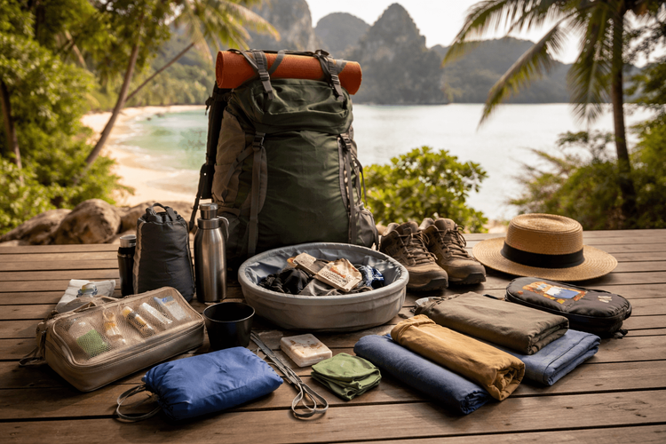 Thailand Packing List for Backpackers on a Long-Term Trip: Reusable Gear, Laundry Setup, and Durable Basics