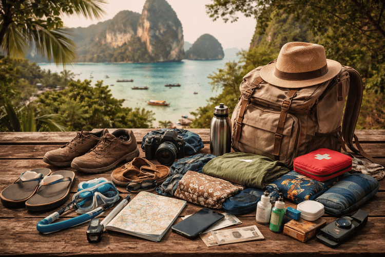 Thailand Packing List for Backpackers Visiting Cities, Islands, and Mountains