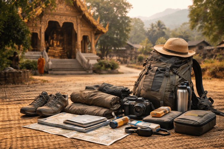 Thailand Packing List for Backpackers Visiting Temples and Remote Towns