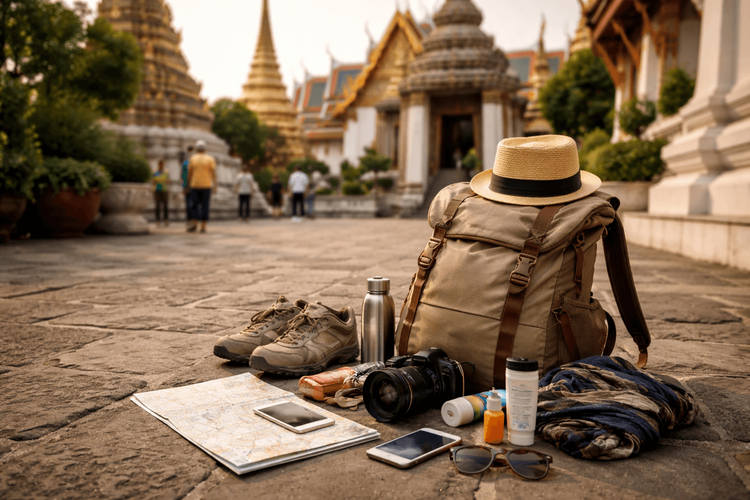 Thailand Packing List for Backpackers Visiting Temples, Shrines, and Royal Sites