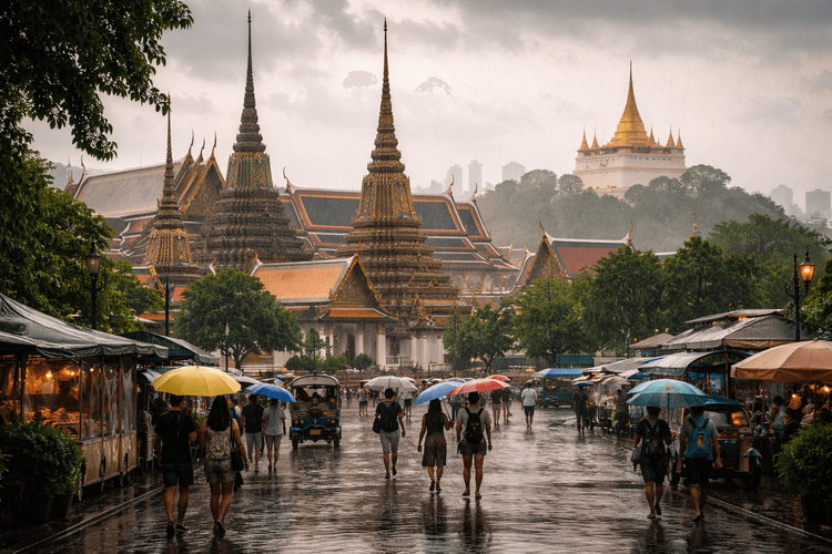 Wat Pho, Grand Palace, and Golden Mount in the Rainy Season: A Wet-Weather Temple Day Guide from Khao San Road