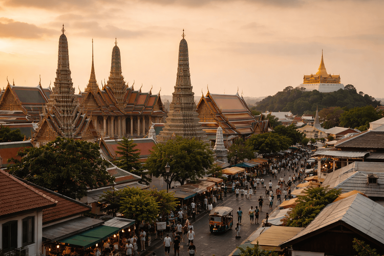 Wat Pho, Grand Palace, and Golden Mount Photo Stops: Where to Shoot the Best Temple Views from Khao San Road