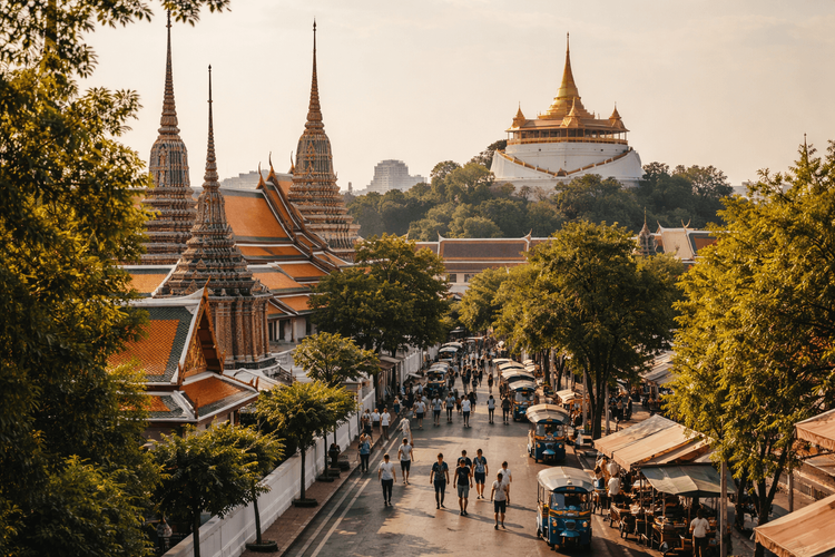 Wat Pho to Golden Mount from Khao San Road: the easiest self-guided temple route without the Grand Palace