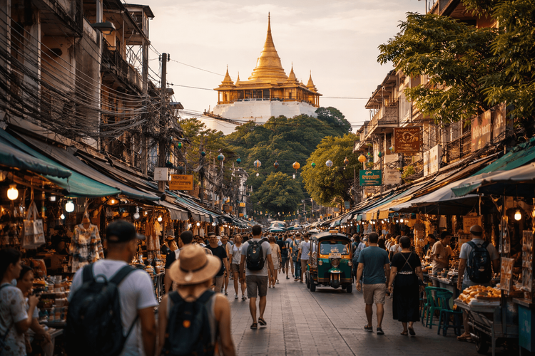 Wat Saket (Golden Mount) from Khao San Road: Tickets, Climb Steps, Best Time to Go, and Sunset Views