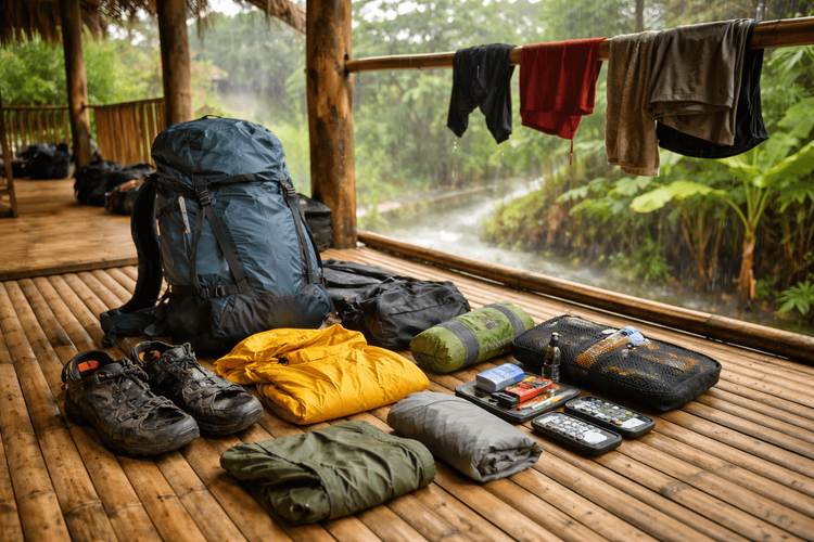 What to Pack for Thailand as a Backpacker in the Wet Season: Rainproof Gear, Footwear, and Hostel Drying Tips