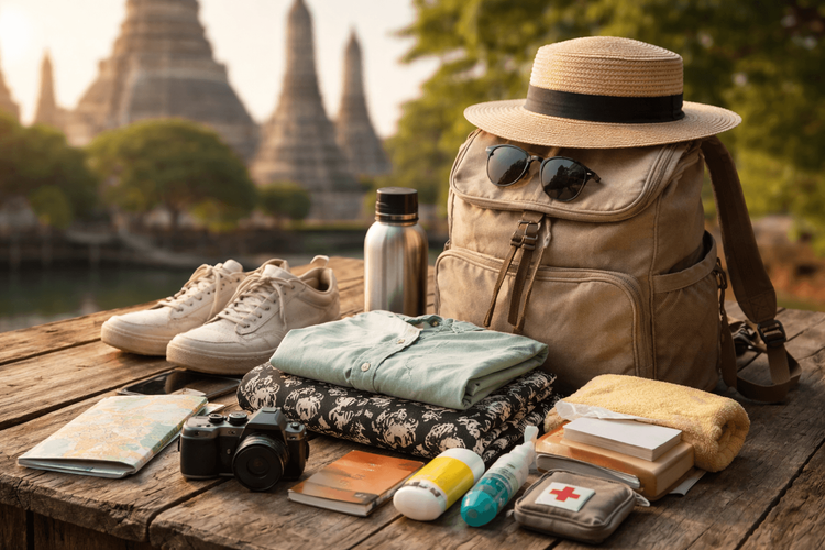 What to Pack for Thailand Backpacking on Temple-and-Town Routes: Respectful Clothes, Easy Shoes, and Daypack Basics