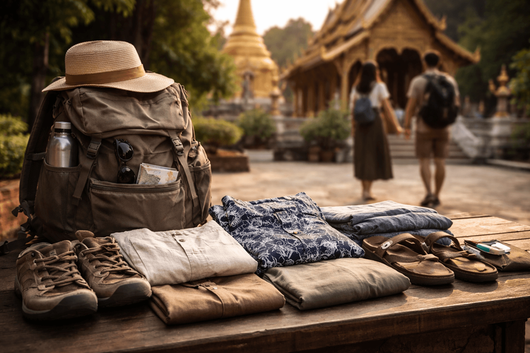 What to Pack for Thailand for Backpackers Visiting Temples and Rural Areas: Respectful Clothing, Footwear, and Light Layers
