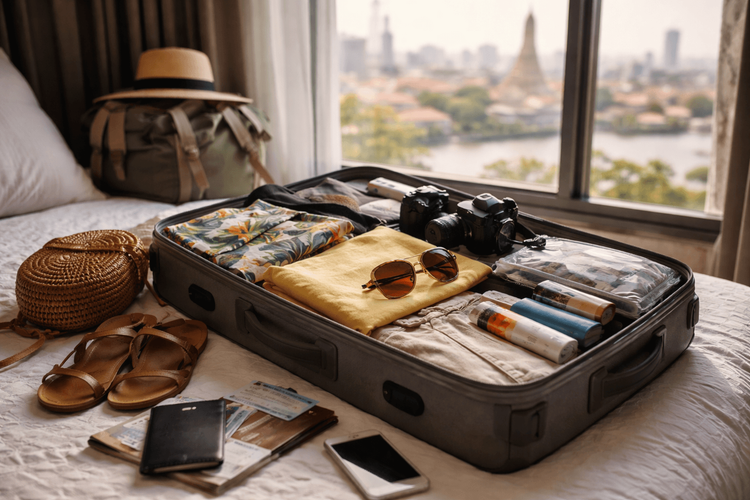 What to Pack for Thailand for Bangkok Arrival Day and First Night
