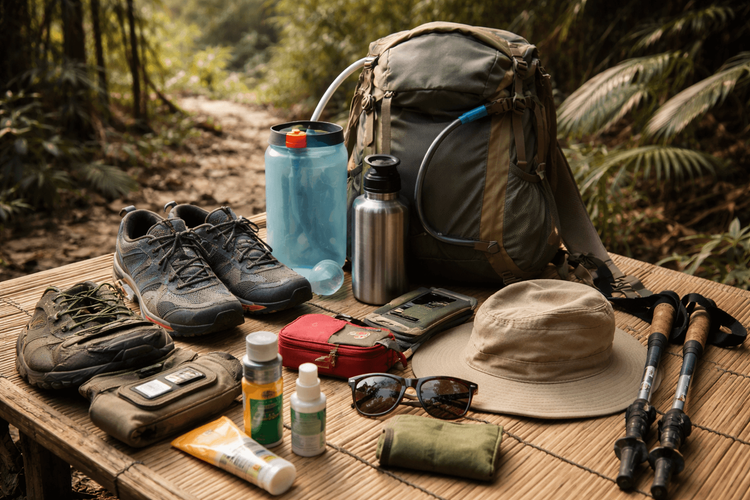 What to Pack for Thailand for Day Hikes and Jungle Treks: Trail Shoes, Hydration, and Bug Protection