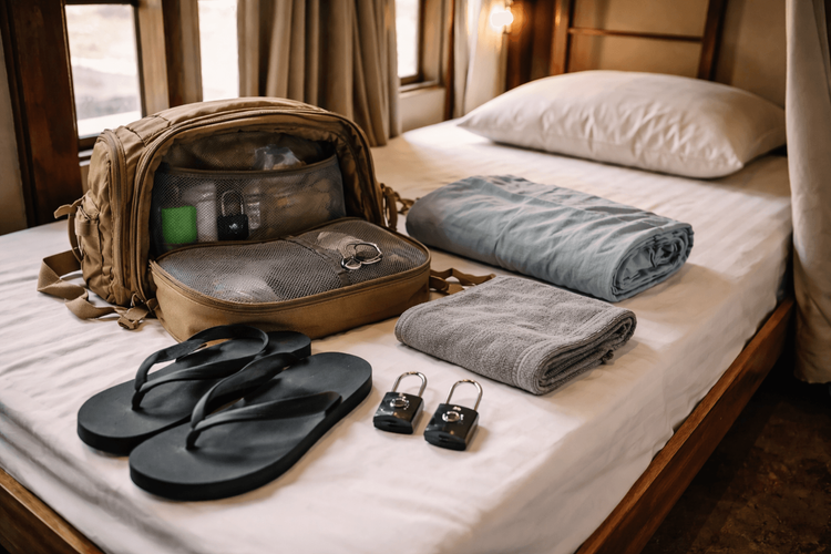 What to Pack for Thailand for First-Time Hostel Check-Ins: Locks, Liners, Flip-Flops, and Bed Setup