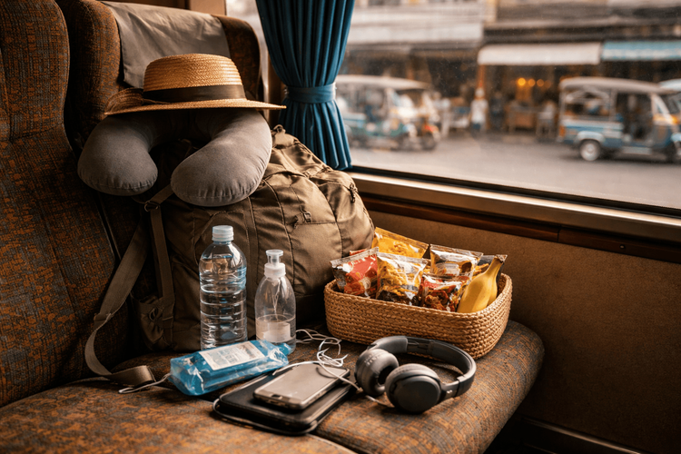 What to Pack for Thailand for Long-Distance Bus Travel: Sleep, Snacks, and Bus-Stop Basics
