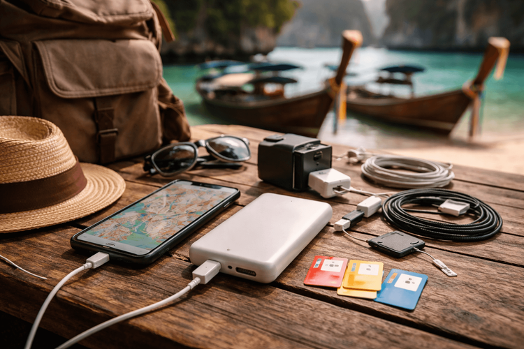 What to Pack for Thailand for Phone-Heavy Travelers: SIMs, Chargers, and Power Bank Setup