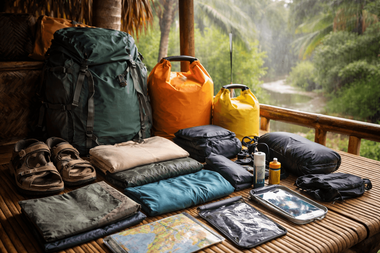 What to Pack for Thailand for Rainy Season Backpacking: Quick-Dry Clothing, Dry Bags, and Wet-Day Essentials