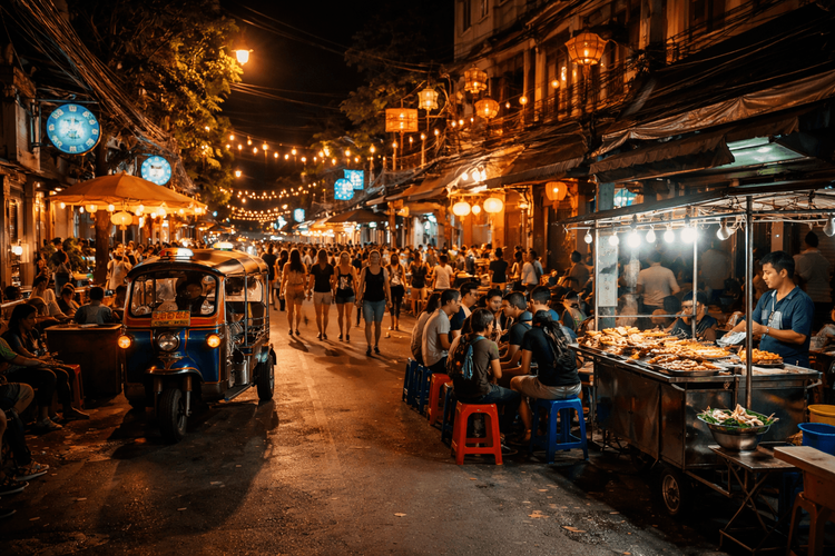 Where to Go Out in Banglamphu After Midnight: Best Late-Night Bars, Snacks, and Safe Return Options