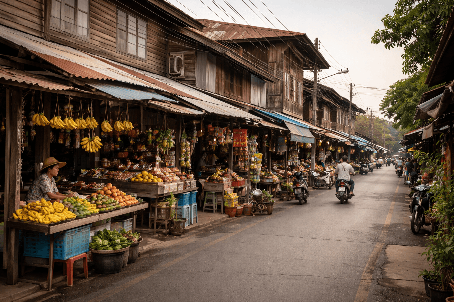 Shops in Tak‑West, Sing Buri banner