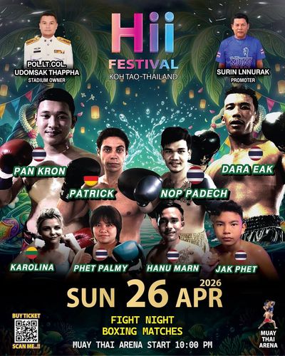 Fight Night at Hii Festival, Koh Tao