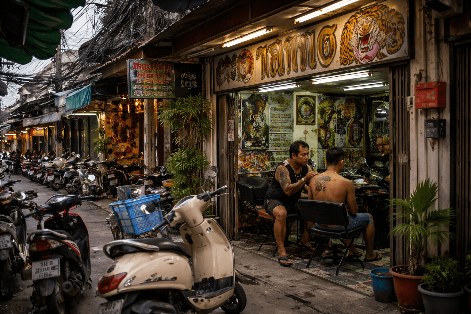 Tattoo in Chum-Phae-Center Area, Sing Buri banner