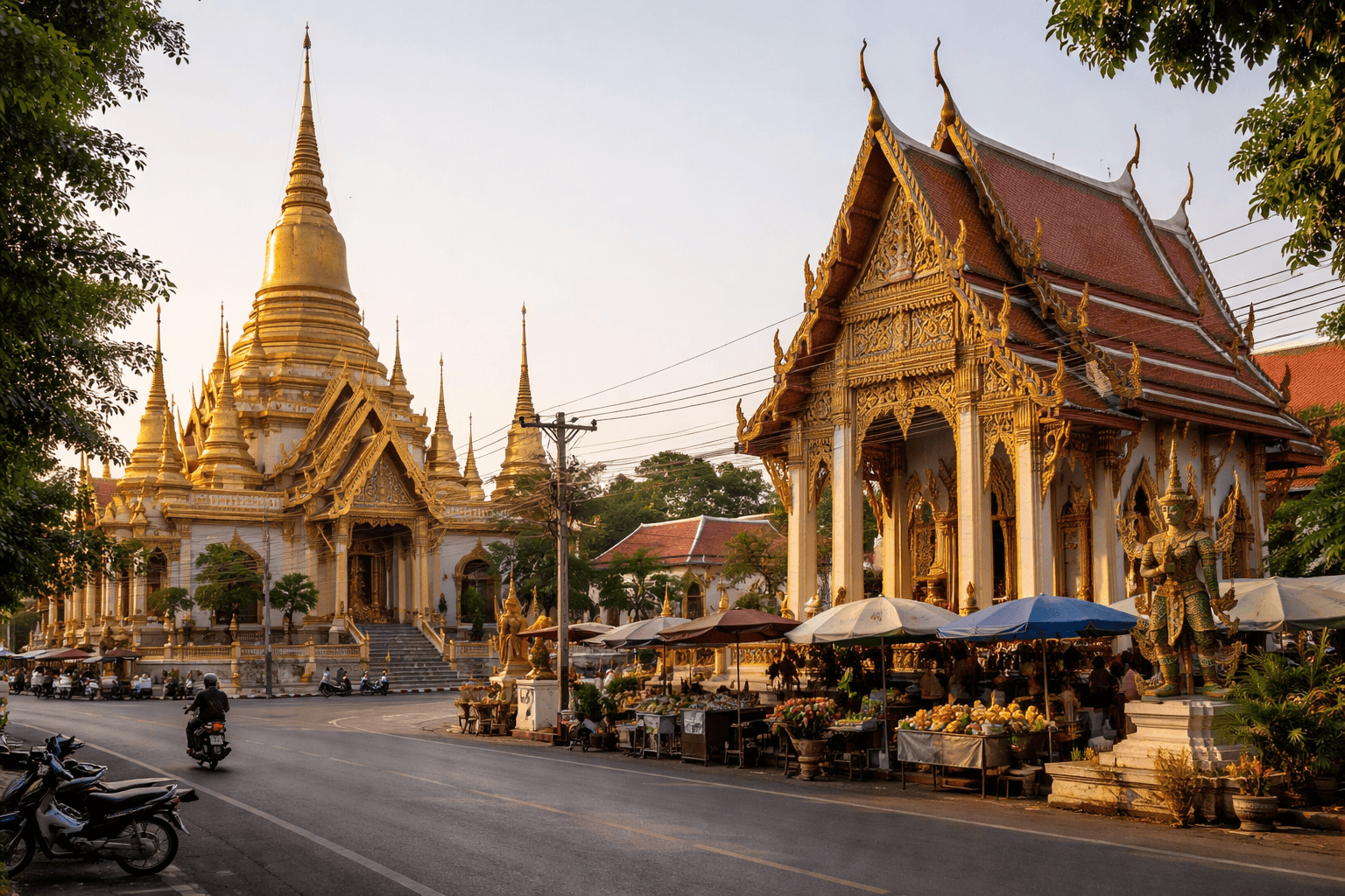 Temples in Sing Buri Center banner